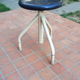 Tabouret à vis métal et bakélite