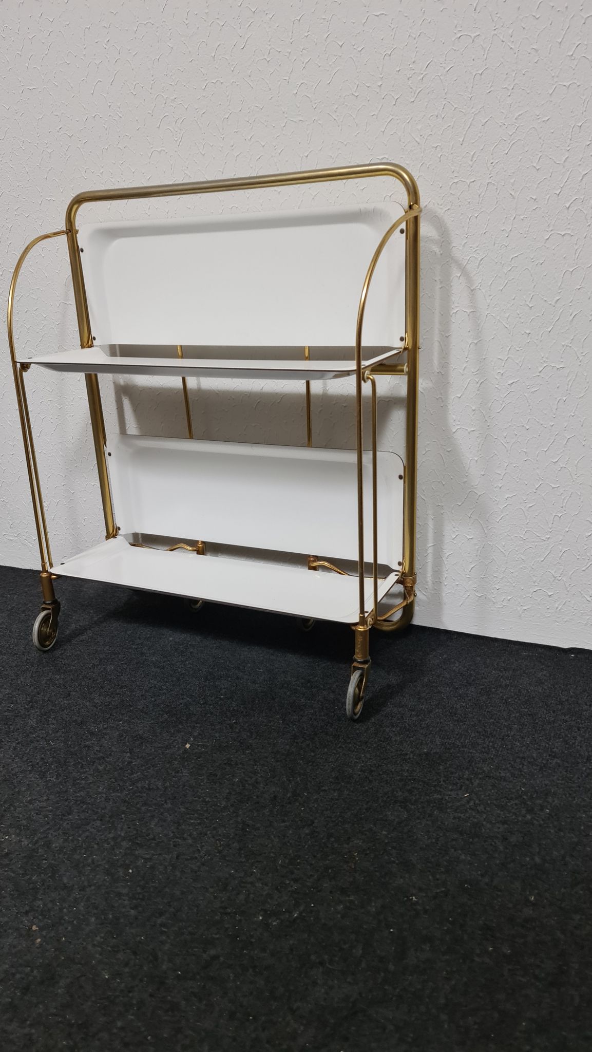 Chariot Dinett vintage en blanc