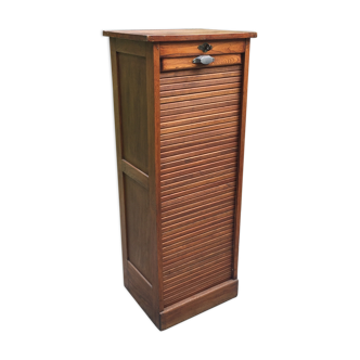 Classeur à rideau vintage en chêne des années 40