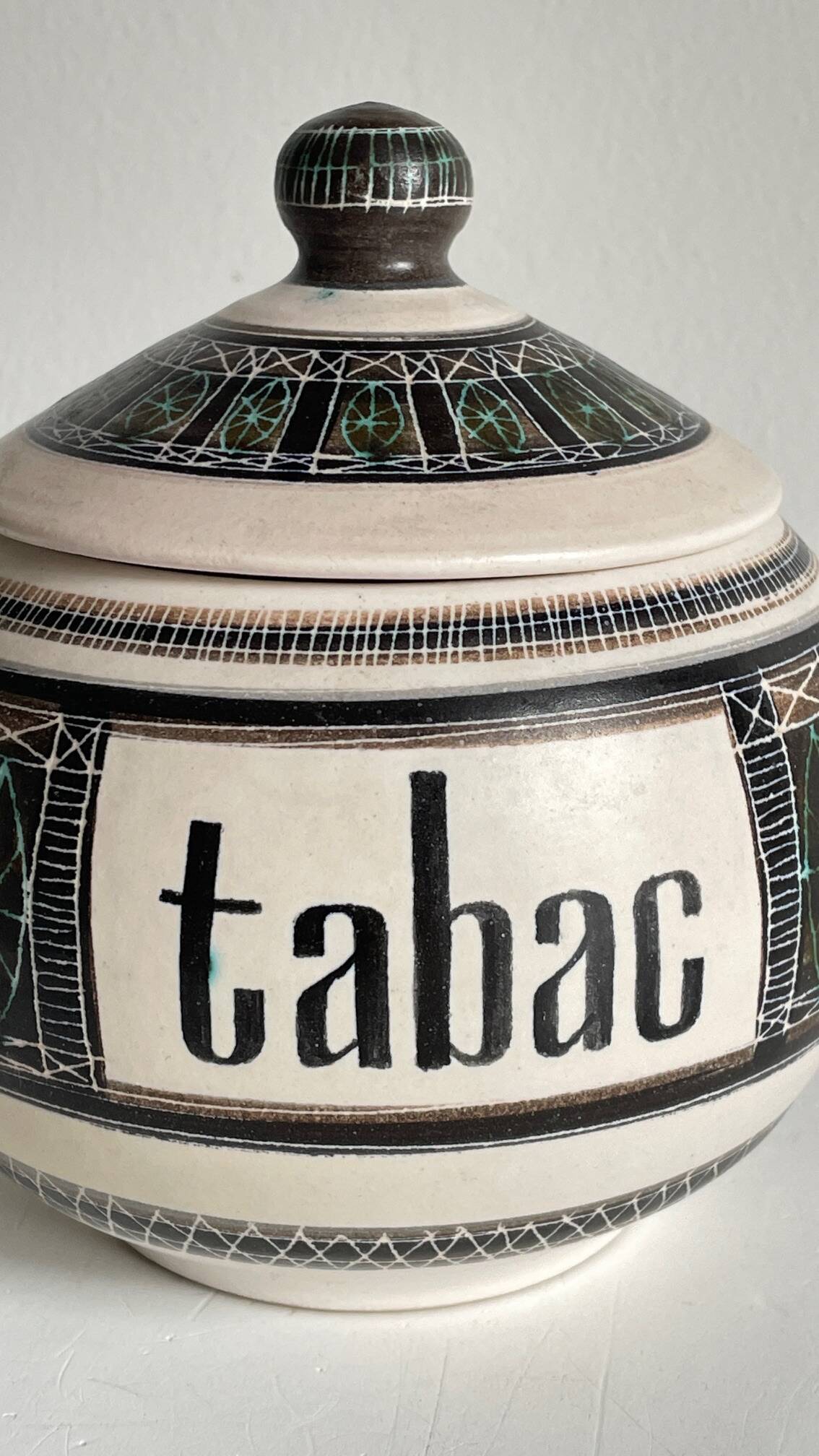 Ceramic Tobacco Pot Marcel GUILLOT