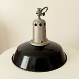 Vintage enamel industrial suspension Reflecto