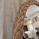 Rattan mirror from the 60s/70s.