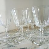 Set of 6 Arques crystal glasses