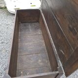 Antique chest, oak kneading trough