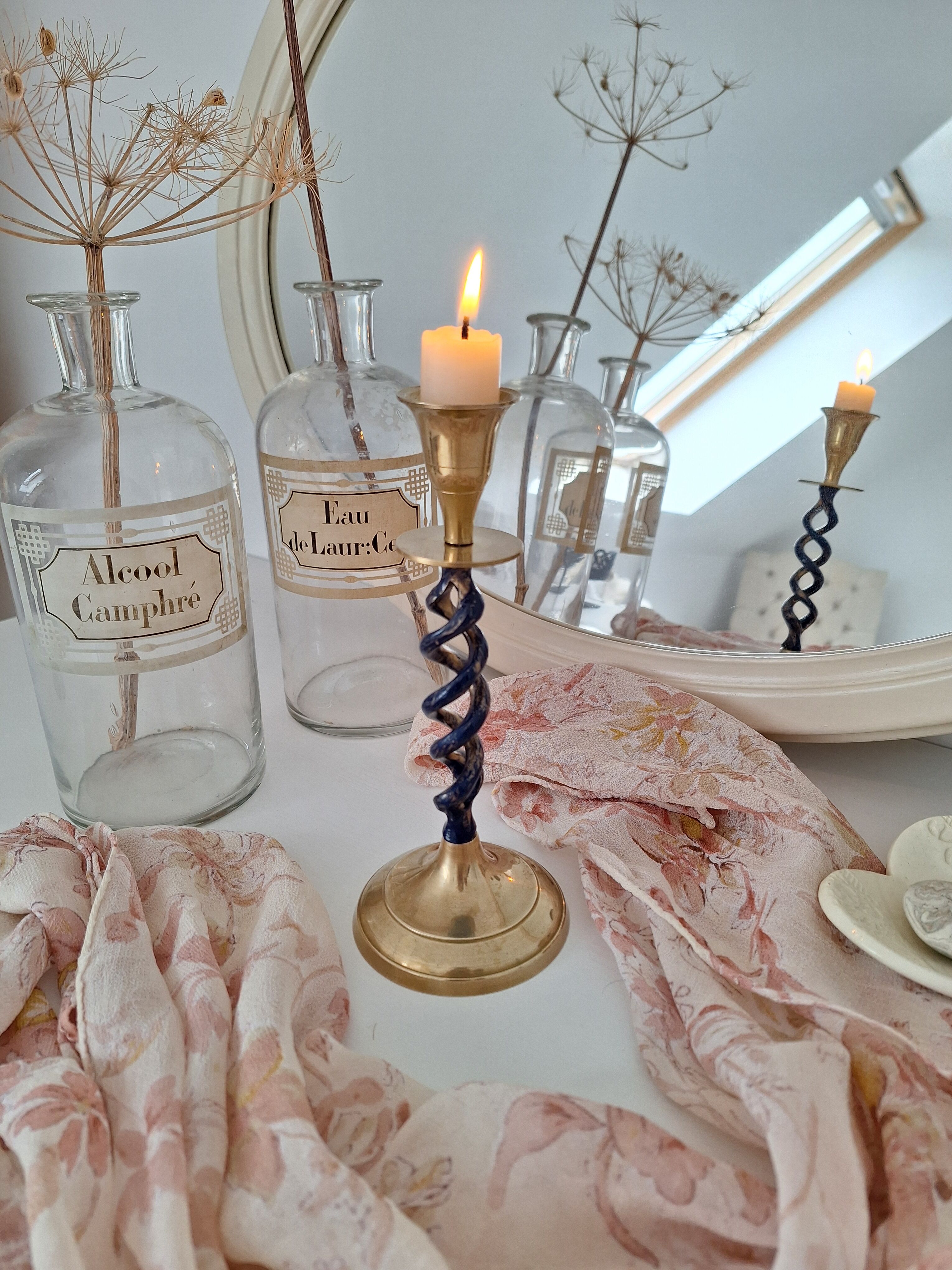 Vintage brass candlestick