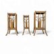 Nesting set bamboo plant stands 1970s