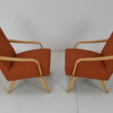 Paire de fauteuils design années 1970