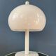 Vintage Space Age white Dijkstra mushroom table lamp