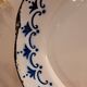 Vintage oval white enamel tray