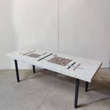 Table basse vintage mosaïque