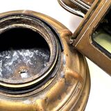 Old lamp in acetylene sncf station master ets albert butin railway