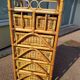 Chest of Drawers 6 Rattan Drawer - Vintage