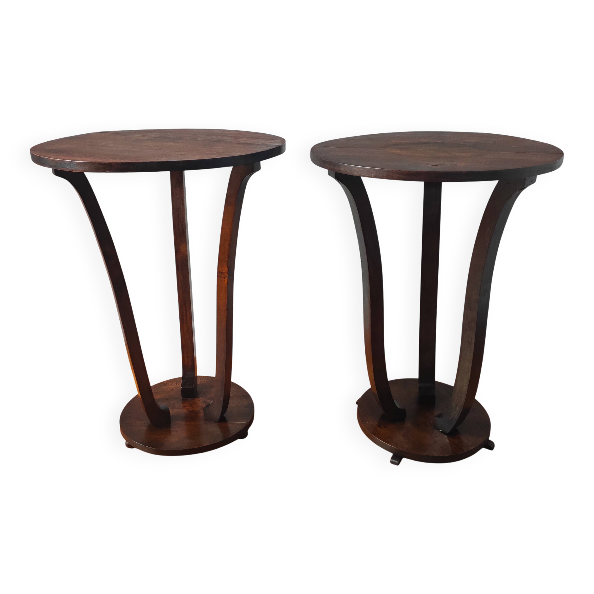 Paire de consoles Art déco en bois