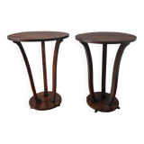 Paire de consoles Art déco en bois