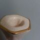 Ceramic candlestick with crackled glaze and gilding, Art Deco