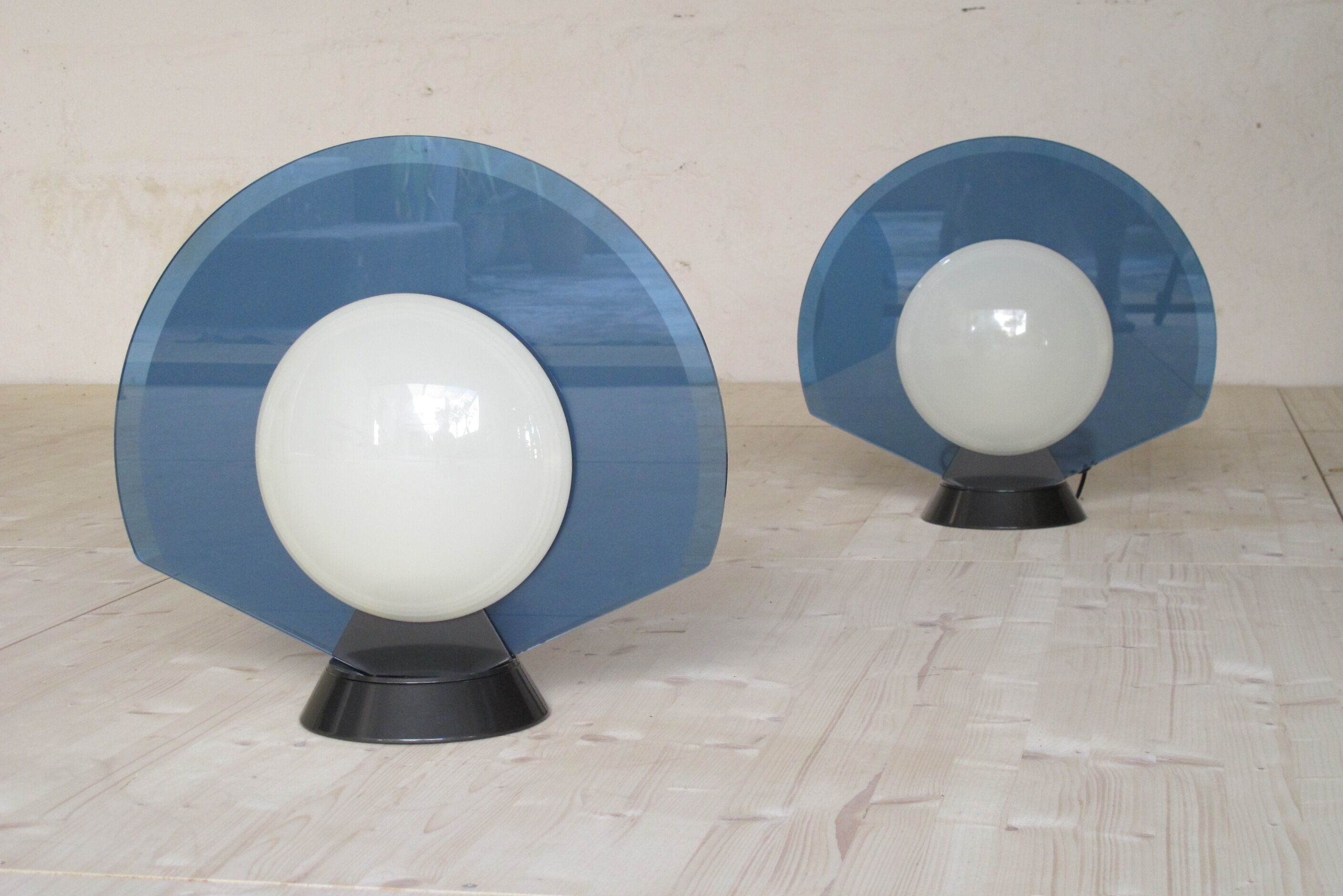 Pair of lamps "Tikal" for Arteluce 1980s