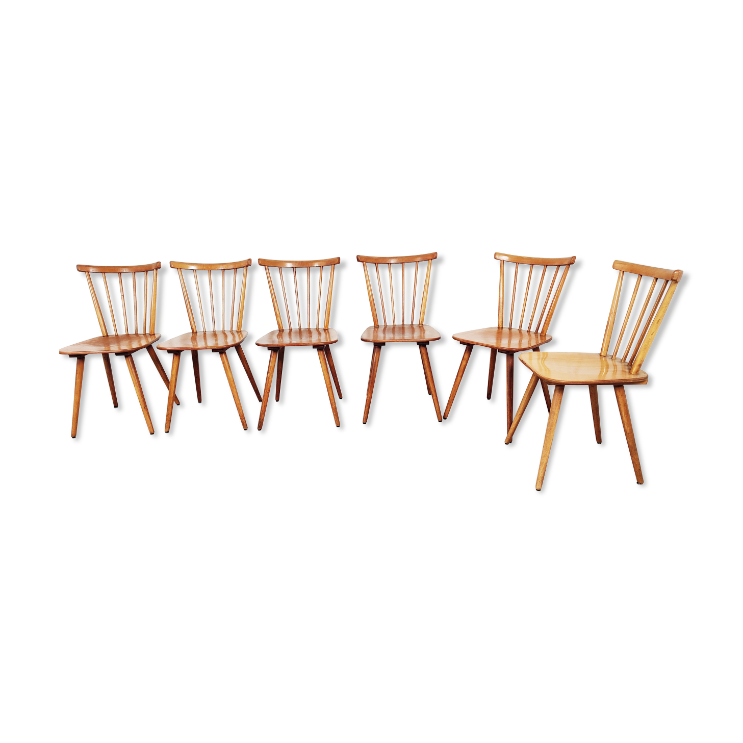 6 60s bistro bar chairs