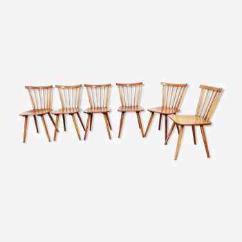 6 60s bistro bar chairs