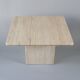 Travertine side table