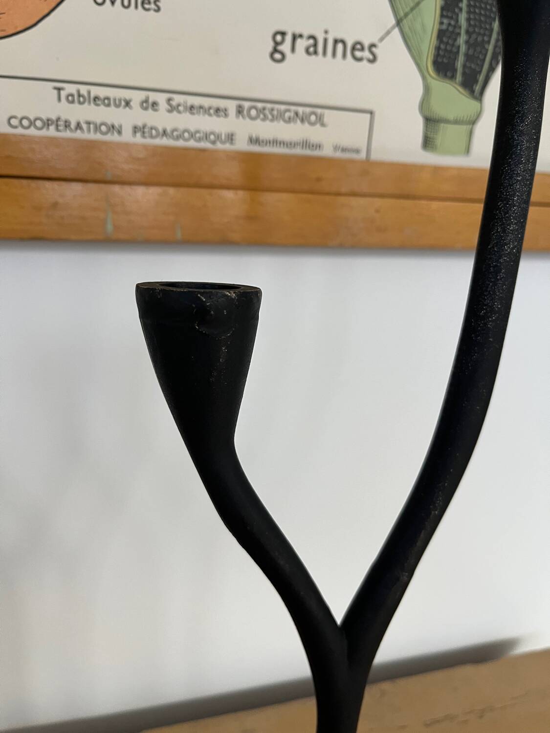 Cast iron "tree" candlestick from the 70s/80s