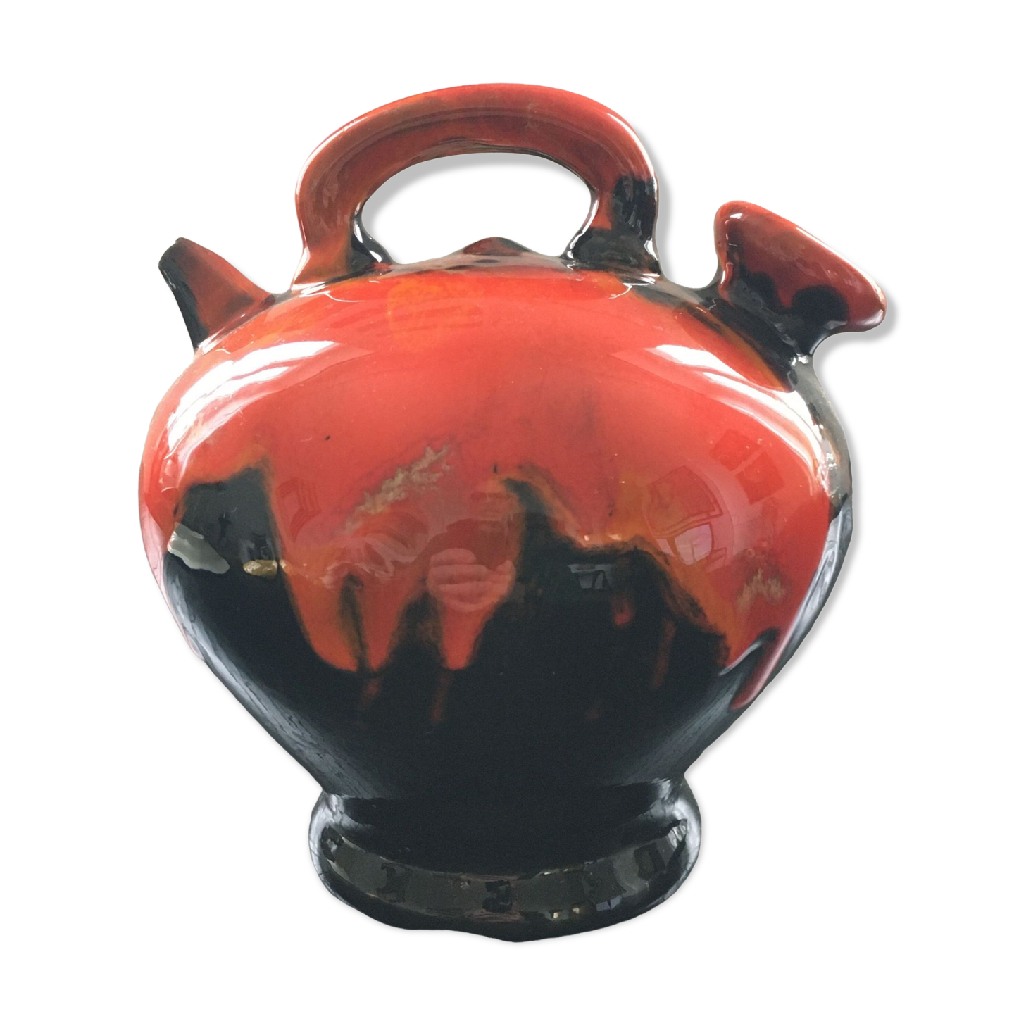 Chevrette coulures orange