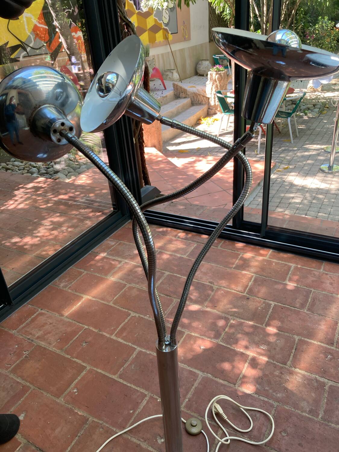 Vintage 70s lamp in the Pierre Folie style