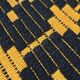 Wool handwoven yellow rug Romanian rug. Teppich. Tapis roumain. Romania