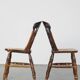 Set of 2 antique dining chairs from the mid-19th century