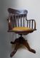 Antique Oak Revolving Office Desk Chair