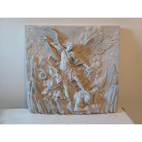 Bas-relief in resin "Saint Michael"