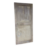 19th century partition door in double-sided solid oak