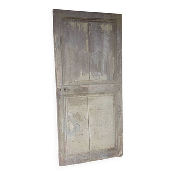 19th century partition door in double-sided solid oak