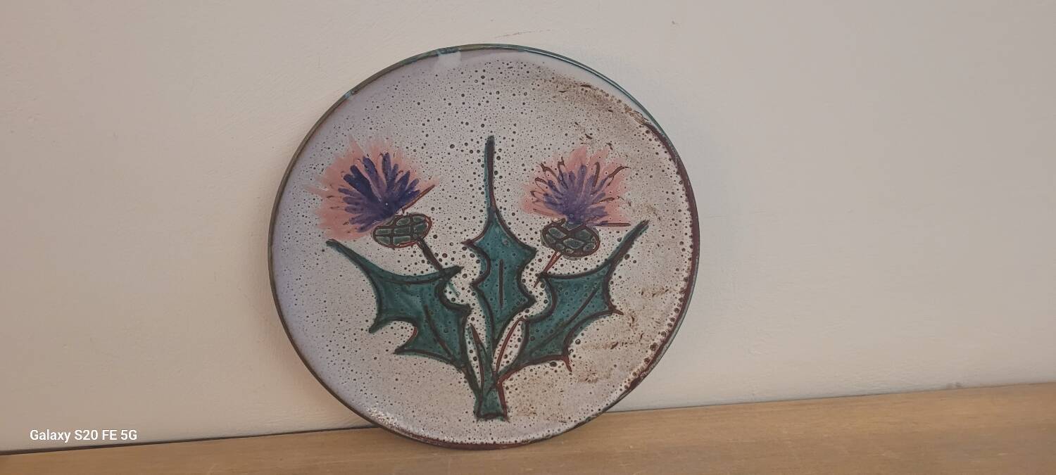 Assiettes Felix Céram Vallauris 60's