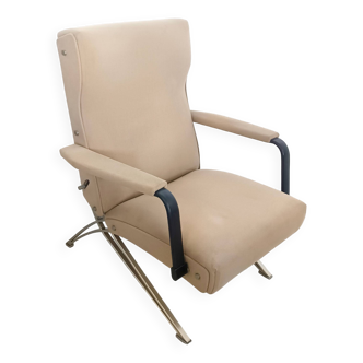 Reclining Beige Armchair by Giulio Moscatelli for Formanova, Italy