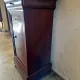 Louis Philippe XIX mahogany veneer and marble bedside table