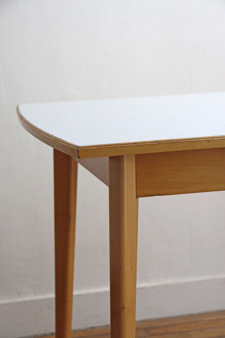 Formica dining table and wood