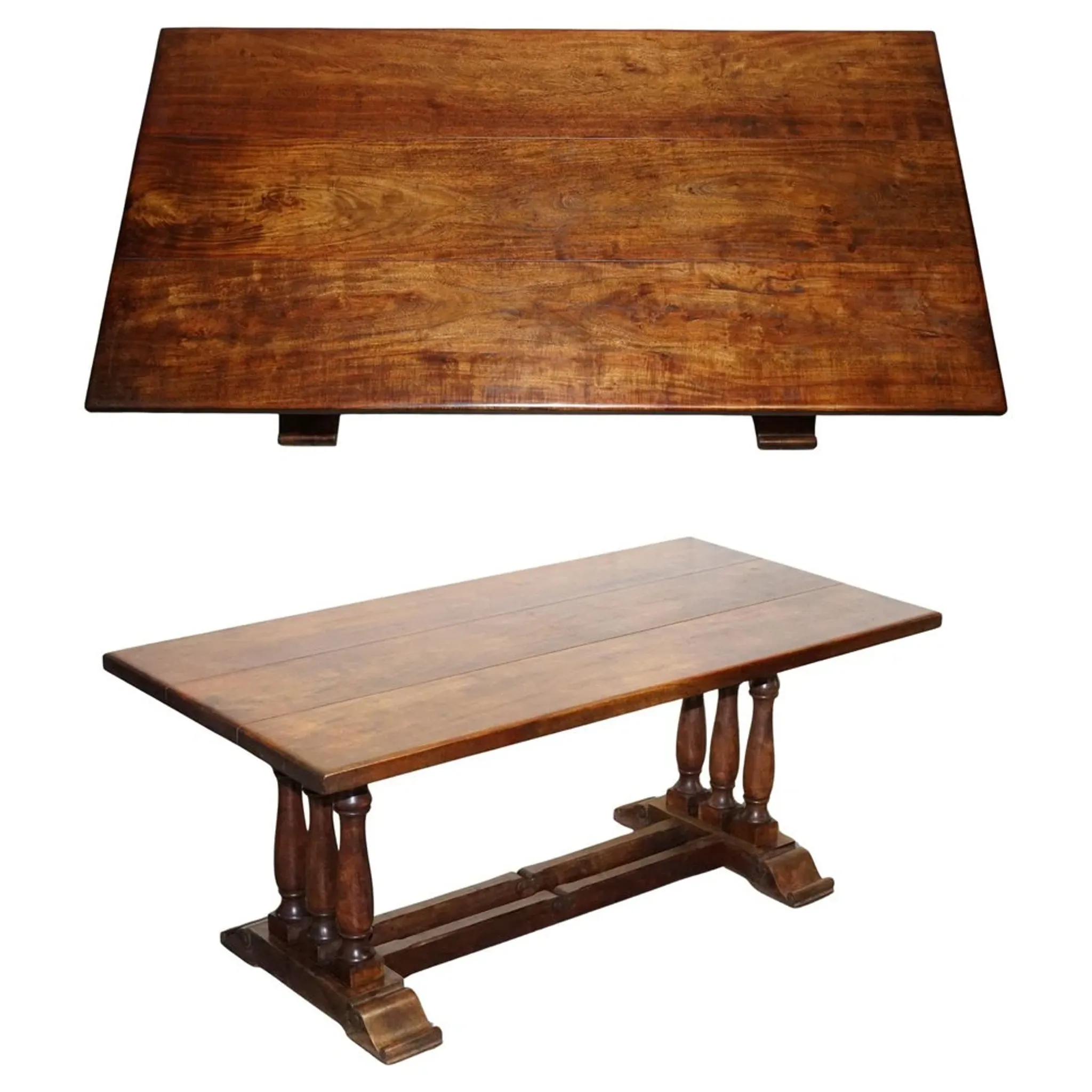 Vintage Rectangular Dining Table in Hardwood