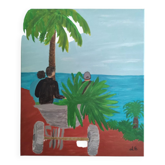 Canvas "Paseo Cubana On the trails of Trinidad"