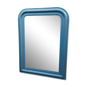 Louis Philippe old mirror lacquered gray