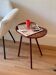 Vintage Scandinavian tripod side table in teak "Frya"