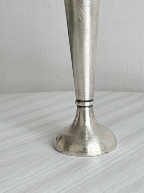 Small metal bud vase