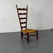 Fauteuil à dossier haut Fireside par Gio Ponti pour Casa E Giardino, Italie.