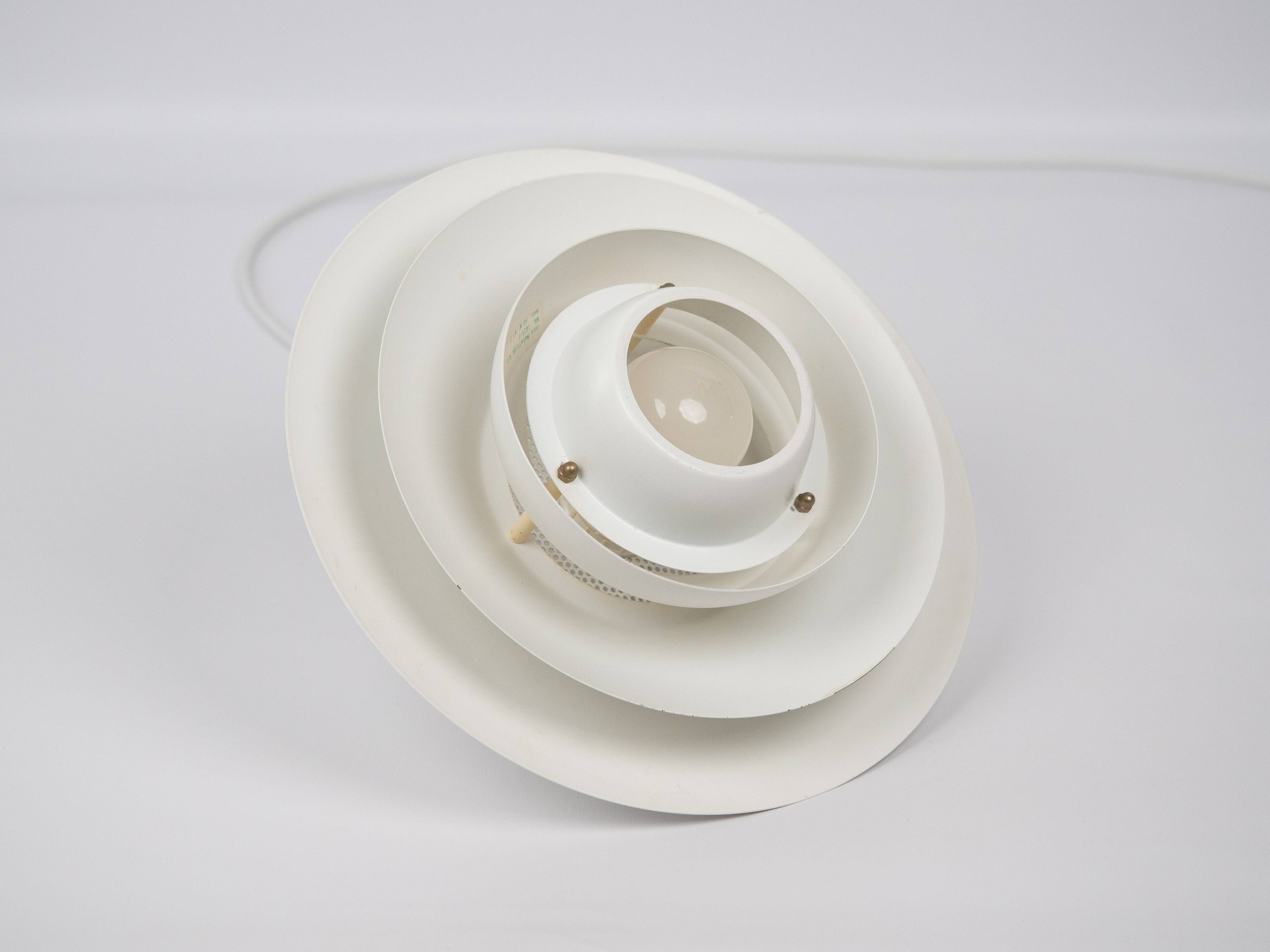 Danish vintage Verona lamp by Kurt Wiborg, Jeka, 1980s