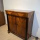 Large Biedermeier Half-Cabinet in Ebonized Walnut, South Germany, 1820