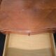 Pair of Louis XV style bedside tables in cherry wood marquetry.