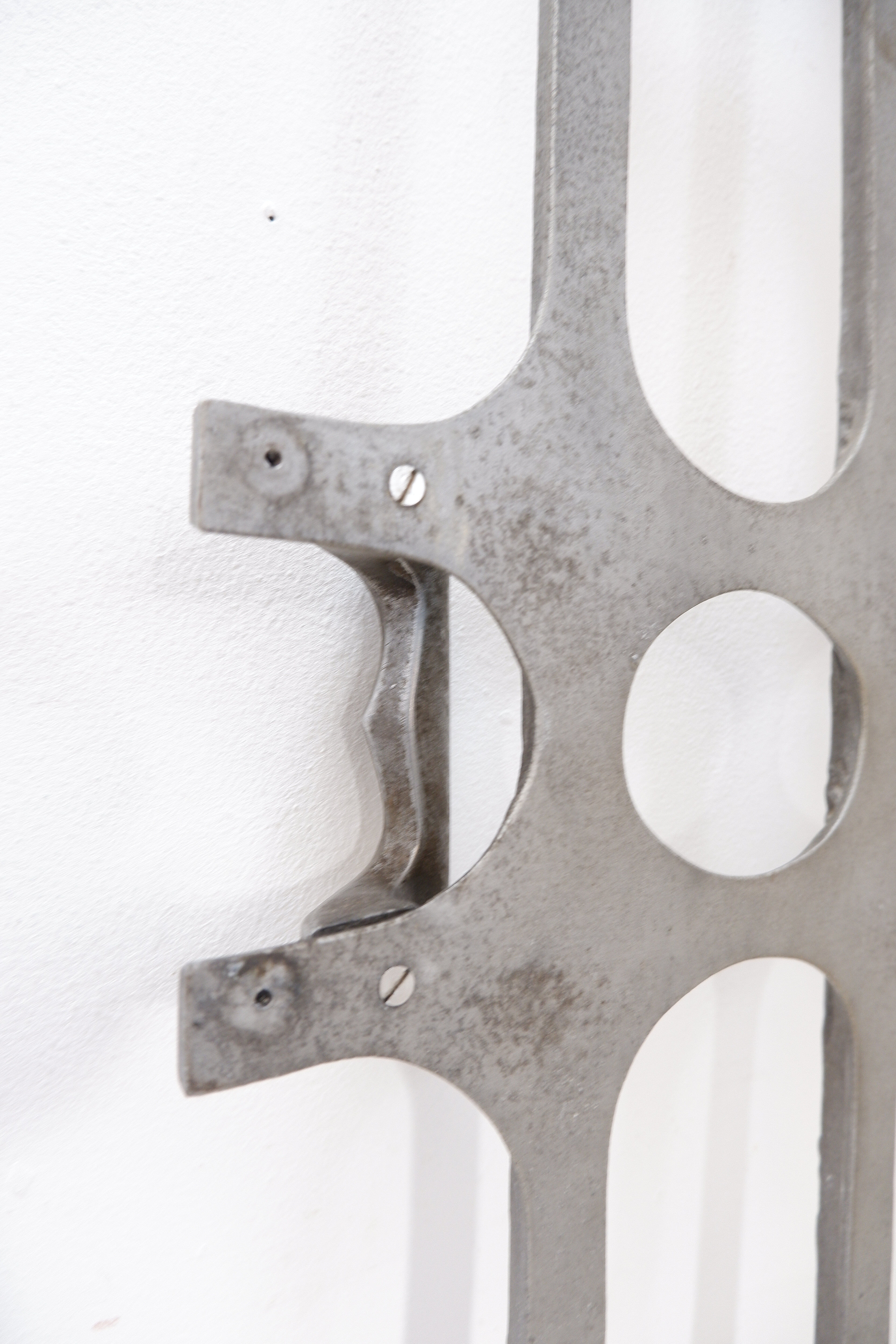 Brutalist cast aluminum door panel in the style of Paul Evans, 1960s