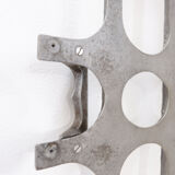 Brutalist cast aluminum door panel in the style of Paul Evans, 1960s