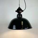 East German Enamel Factory Light By Lbd Veb Leuchtenbau Dresden, 1950s