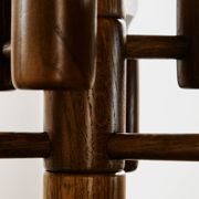 Oak table lamp by Temde Leuchten
