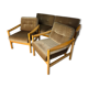 D-Bed sofa and two vintage armchairs from the 70s/80s.